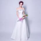 Off-shoulder Beaded Charm Wedding Dress