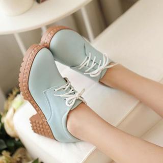 Heel Lace-up Shoes