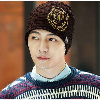 Tiger Embroidered Beanie