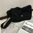 Canvas Messenger Bag Black - One Size