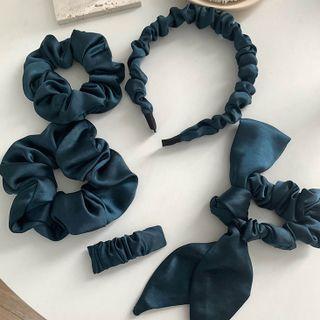 Shirred Hair Clip / Scrunchie / Headband (various Designs)