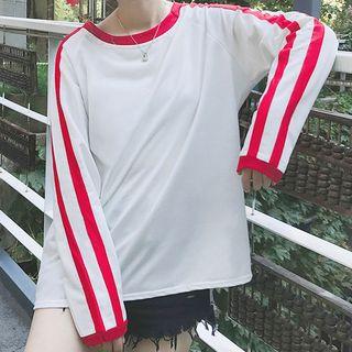 Stripe-side Pullover