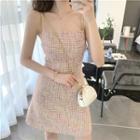 Tweed Slim-fit Sleeveless Dress