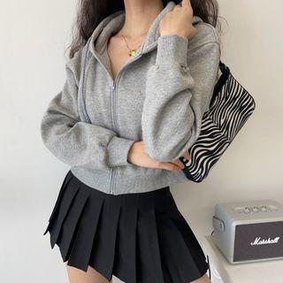Long-sleeve Loose-fit Plain Hoodie