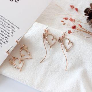 Angel Heart Drop Earring
