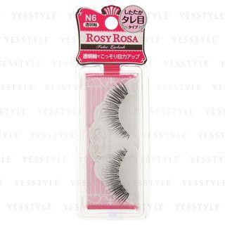 Chantilly - Rosy Rosa Transparent Shaft False Eyelash N6 1 Pc