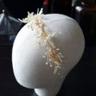 Wedding Rhinestone Faux Pearl Headpiece Headpiece & Earring - Light Gold - One Size