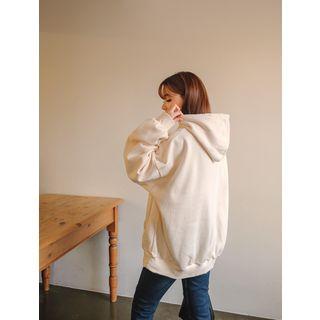 Plus Size Fleece-lined Hoodie In 11 Colors