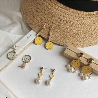 Smiley Face Earring/ Clip-on Earring