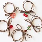 Cherry / Strawberry / Heart / Cactus Bow Hair Tie