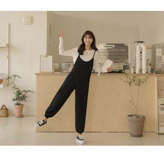Band-hem Jumper Pants