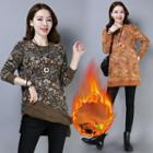 Floral Print Long Sleeve Tunic Top