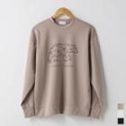 Bear Print Boxy Sweatshirt