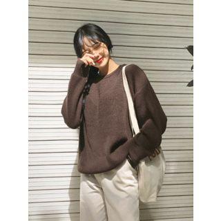 Long-sleeve Chunky-knit Top