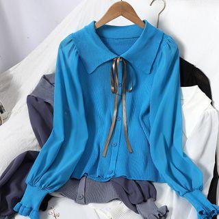 Bow Collared Cardigan