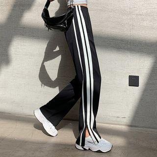 Tow Tone Wide-leg Pants