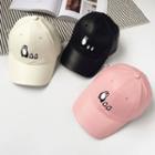 Penguin Embroidered Faux Leather Baseball Cap