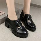 Ribbon Platform Chunky-heel Shoes