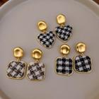 Houndstooth Alloy Dangle Earring (various Designs)