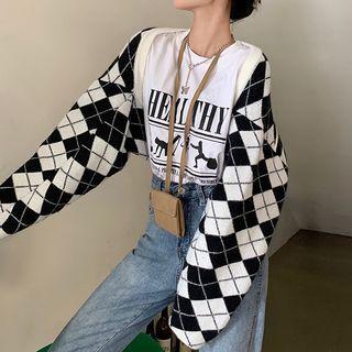 Cropped Color Panel Jacket