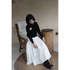 Set: Turtleneck Sweater + Butterfly Brooch