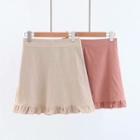 Frilled A-line Mini Skirt