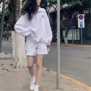 Set: Polo Sweatshirt + Sweatshorts