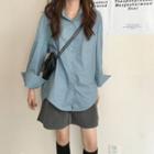 Long-sleeve Plain Shirt / Plain Shorts