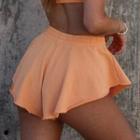 Wide Leg Shorts / Sweatshirt