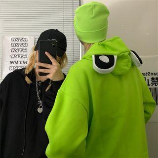 Cartoon Ear Front Pocket Hooded Sweatshirt
