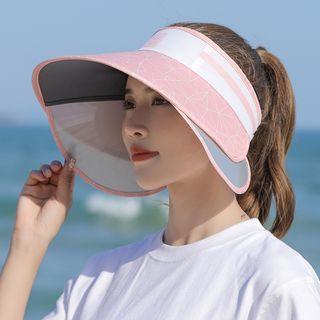 Patterned Sun Hat With Flaps
