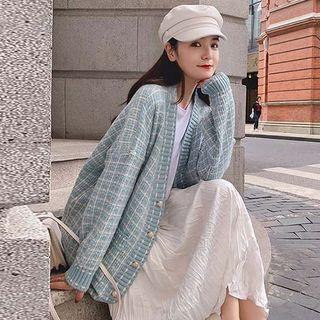 Lattice Knit Cardigan Jacket