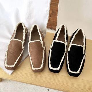Fleece Trim Loafers