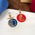 Sterling Silver Foil Ear Stud / Clip-on Earring