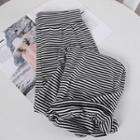 Striped Wide Leg Straight Cut Pants