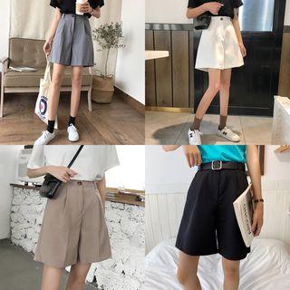 Wide-leg Shift Shorts