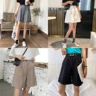 Wide-leg Shift Shorts