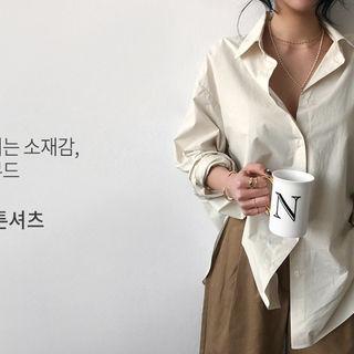 Button-down Slit-side Shirt