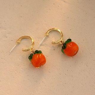 Fruit Alloy Dangle Earring 1 Pair - Orange - One Size