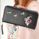 Rabbit Embroidered Long Wallet