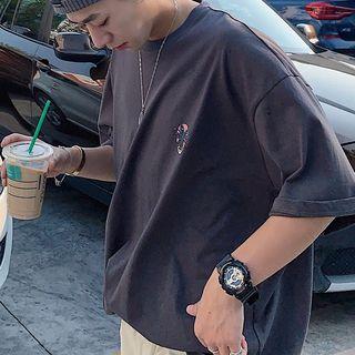 Printed Oversize Short-sleeve T-shirt