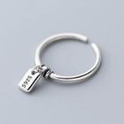 925 Sterling Silver Tag Open Ring As Shown In Figure - One Size