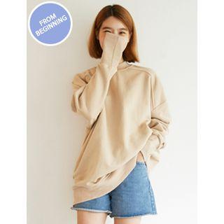 Mock-neck Oversized Pullover