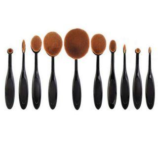 Set Of 10 : Makeup Brush  - 6 Pcs