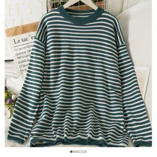 Striped Loose-fit Sweater In 6 Colors