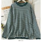 Striped Loose-fit Sweater In 6 Colors