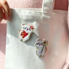 Mouse Embroidered Brooch