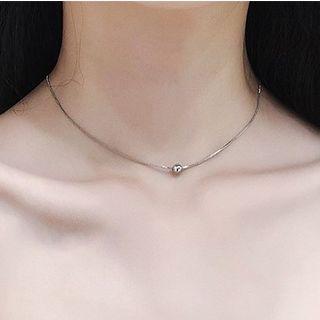 Alloy Bead Pendant Necklace Necklace - Small Ball - One Size