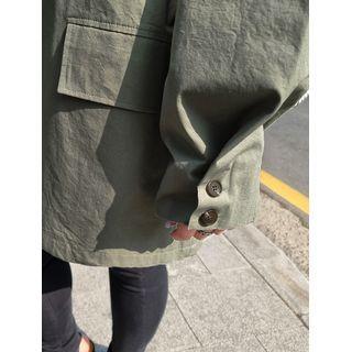 Longline Safari Jacket With Belt