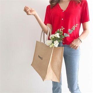Lettering Boxy Shopper Bag